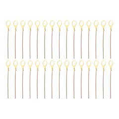6 Inch Bare Copper Wire-Copper Grounding Lugs, 30 Pcs Copper Cables with Lug