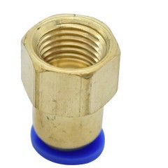 Pneumatic Straight Female Stud to Hose Tube Inline Push Fit Connector air Line