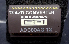 Vintage BURR-BROWN A/D CONVERTER ADC80AG-12 Ceramic Gold Pins NEW date 7736