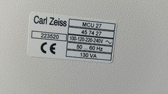 Carl Zeiss Microscope Controller MCU 27 (45 74 27) + Power Supply 100 (45 24 65)