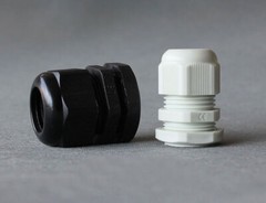 Metric Nylon Cable Electrical Gland IP68 Waterproof M12/M16/M20-M40 White/Black