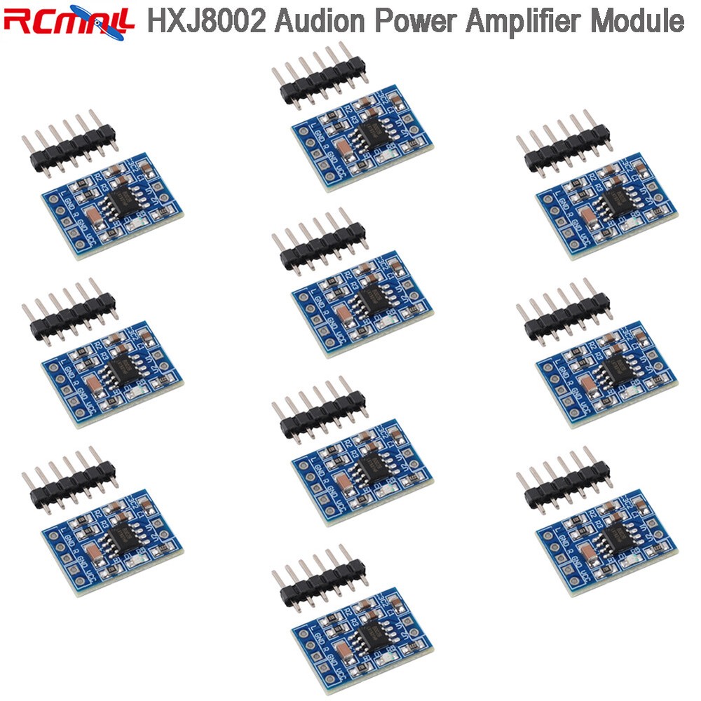 10pcs HXJ8002 Audio Power Board Voice Sound Amplifier Module BTL 3W PAM8403