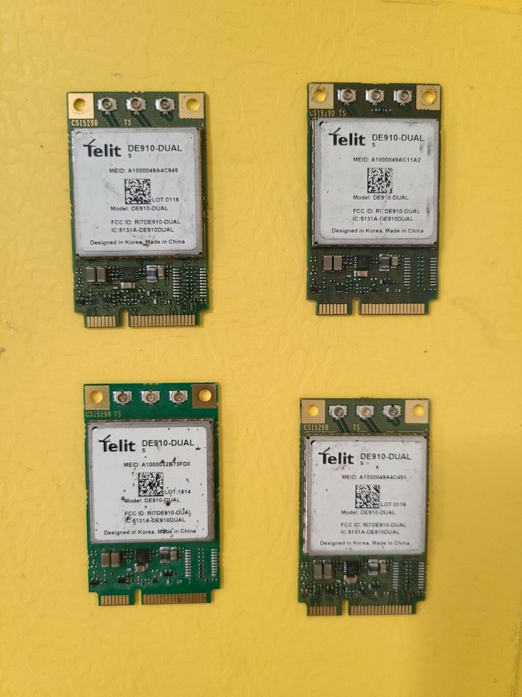 Lot of 4 units Telit DE910 – Dual MINI PCle /aeris/ D