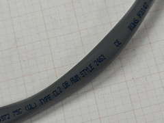 Alpha Wire M13582 14/2C Communication/Control Cable UL-2463 80C/600V Gray /25ft