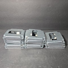 LOT OF 16 Thomas & Betts RS-16-CC, 4″ Box, 1/2″ Raised, 1-GFI, Square Box Cover