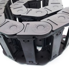 1M 1000mm Black Long Nylon Cable Drag Chain Wire Carrier 25 x 77mm