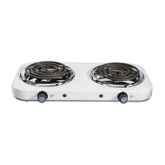 Electric Stove Double Burner Cooktop Compact&Portable Coil Countertop Stainless