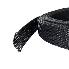 Wire Loom Tubing Cable Management Cord Cover Sleeve Protector Pets Hide Wrap 25′