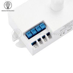 DC12-24V AC110-240V 5.8GHz Microwave Radar Sensor Body Motion HF Detector Switch
