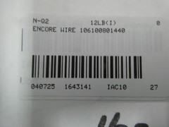 Encore Wire 106100801440 Black Wire 500ft 12awg