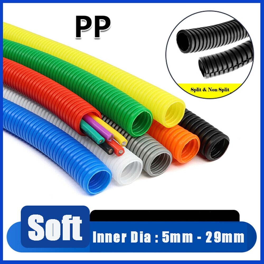 Multicolor Conduit Split & Non Split Flexible Tube Cable Tidy Trunking Organiser