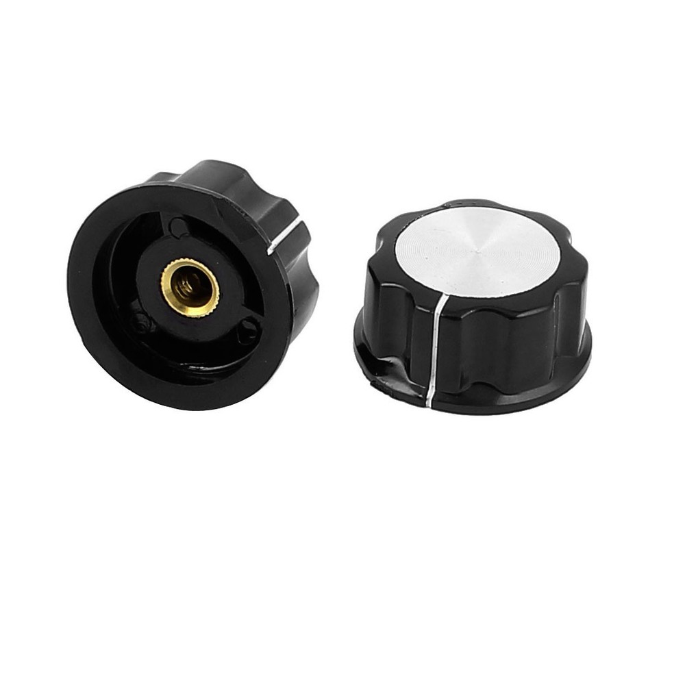 2 Pcs Light Lamp Dimmer Switch Control Potentiometer Rotary Knob for 6mm Shaft