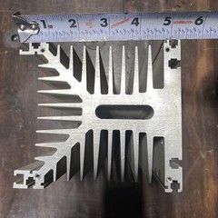 Heavy Duty Solid 7# Heat Sink 5 inch by 5 inch by 7 inch Part Num: IPPS104468-X