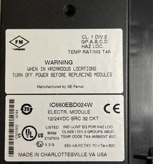 GE FANUC IC660BB024V GENIUS 32PT SOURCE BLOCK 12/24 VDC,