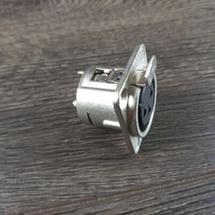 Neutrik XLR 3-Pin Panel Connector Female 4 Pack