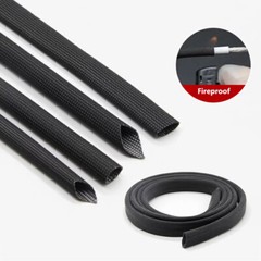 Ø1-30mm Heat Resistant Black Sleeving Cable Wire High Temperature Component Lead