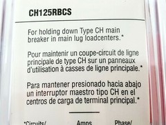 Lot of 3 Cutler Hammer CH125RBCS Hold Down Kits For Type CH Main Circuit Breaker