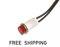 (1x) 120V / 125VAC – 1/2″ Red Neon Panel Mount Indicator – 11-2346 – Drake L4B