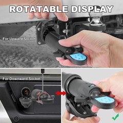 7-Pin Trailer Plug Tester 12V – 7-Way RV Round Wiring Light Brake Connector