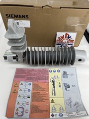 Siemens 3EK8 270-3GA4 Medium-Voltage Surge Arrester, 27 kV, HTV Silicone Housing