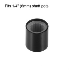 5pcs Potentiometer Knob Black Rotary Knob 10mmx10mm Volume Control Knob