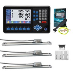 Ditron 3pcs DRO 1um Magnetic Scale 3 Axis Digital Readout Mill Milling Machine