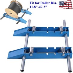 Wire Cable Reel Roller Stand 3307 LBS Commercial Industrial Steel Wire Dispenser