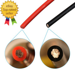 12 Gauge Silicone Wire Spool Red and Black Each 25Ft Flexible 12 AWG Stranded Ti