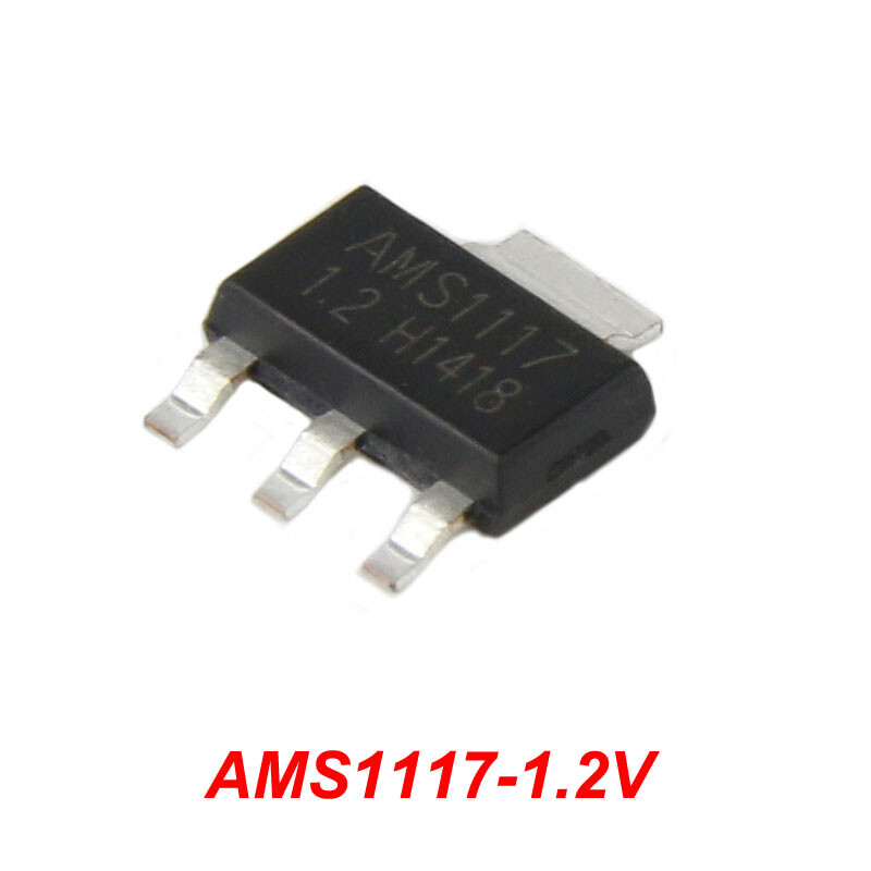100 Pcs AMS1117-1.2V 1.5V 1.8V 2.5V 3.3V 5V ADJ SMD Voltage Regulator SOT-223