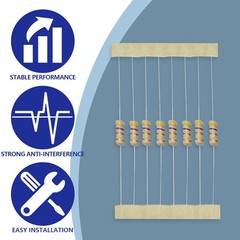 100 Pcs Half Watt 5 4.7 Ohm Carbon Film Resistor Resistance DIY Color: 100 pcs