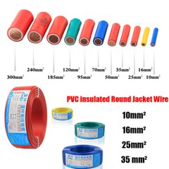 10/16/25/35mm² Copper Core Electrical Cable Hard Wire PVC Insulation Fireproof