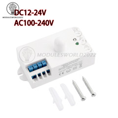 DC12-24V AC110-240V 5.8GHz Microwave Radar Sensor Body Motion HF Detector Switch