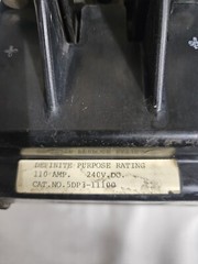 WARD LEONARD 5DP3-11100 CONTACTOR 110AMPS 240V [TESTED]