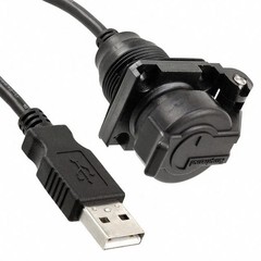 USBAPSCC2205A Type A Female to Type A Male Panel Mount 500mm