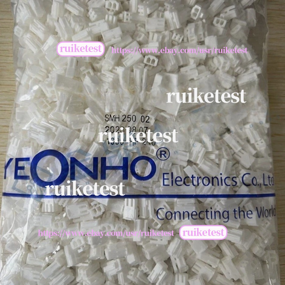 1000PC/BAG SMH250-02 FOR YEONHO connector 2PIN rubber shell 2.5mm spacing