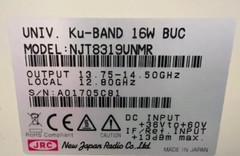 NJT8319UNMR 16W NJRC Extended Ku-Band BUC 13.75-14.5GHz