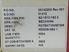 BI Technologies SZ-1513-162-0 Helipot Double Potentiometer Dual 5K Ohms – NEW…
