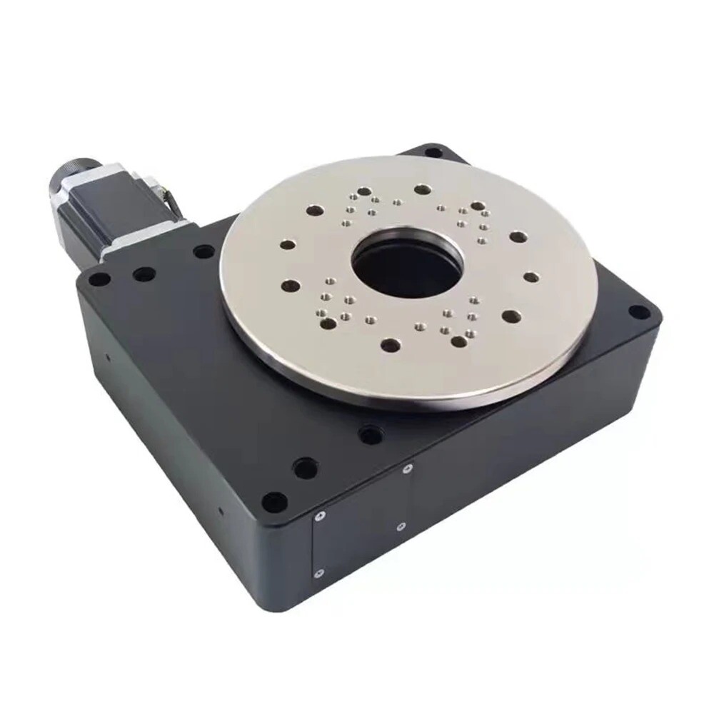 PT-GD204 High-precision Electric Rotary Table 360 Degree Rotation Worm Gear