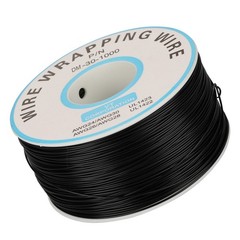 (Black)1Roll WiRe Wrapping Single Copper Wire Strand 30AWG Cable 0.25mm Core NY