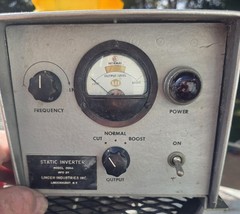Static Inverter Model 0044 By Linden Industries Inc. Used Untested