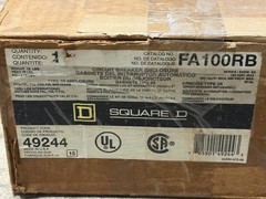 Square D FA100RB Circuit Breaker Enclosure Type 3R 600V 100A