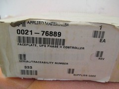 AMAT 0021-76889 Faceplate, UPS Phase II, Controller