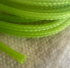 10 Ft. Expandable 1/8” 3mm Sleeve Wire Sheath Braided Cable Loom Neon Green #156