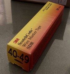 3M SDR-40-49 ScotchCode Wire Marker Tape SDR – 10 Rolls (1 x 10-Roll pk)