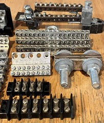 Lot of (18) Assorted Insulated Neutral – Ground Bars + Terminal Strips – READ