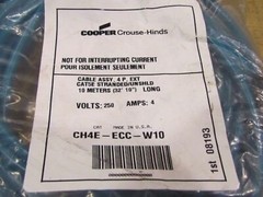 Cooper Crouse-Hinds CH4E-ECC-W10 4P Ext Ca+5E 10m NEW