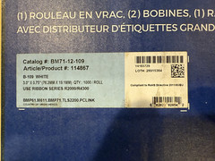 Brady BM71-12-109 ~ (Qty 1000 Roll) ~ 3″ x .75″ ~ Product 114867 ~ B-109 ~ New