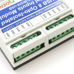 PC USB Eight Digital Inputs Module – dry/wet contacts