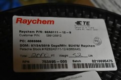 RAYCHEM 82A0111-12-9 Cable 12 AWG 1 CON TIN Plated Copper 600V. Mil Spec 2000FT