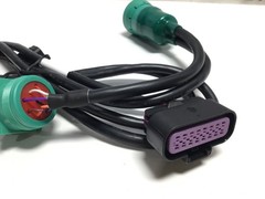 Unbranded F39105 Universal Green (Type 2) 9 Pin Male and Female Splitter Y Cable